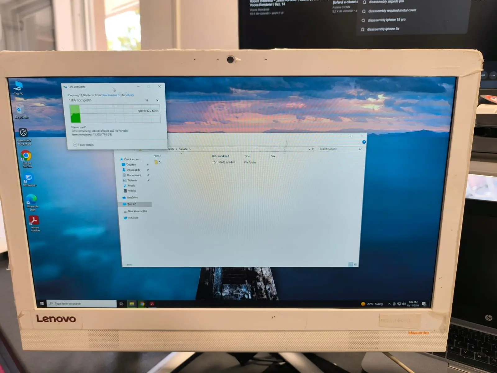 Upgrade SSD si RAM Lenovo AIO 300-22ISU